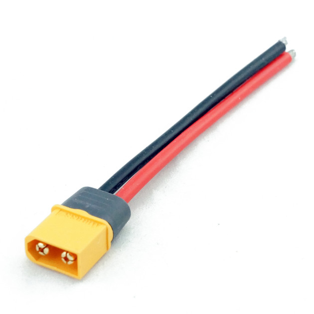 Amass XT60 samec s kabelem 12AWG 10cm
