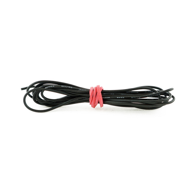 30AWG Silikonový kabel 1m černý